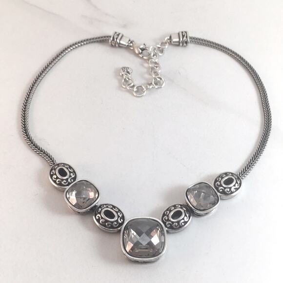 Brighton Venus Rising Swarovski Statement necklace Preowned - Picture 3 of 8